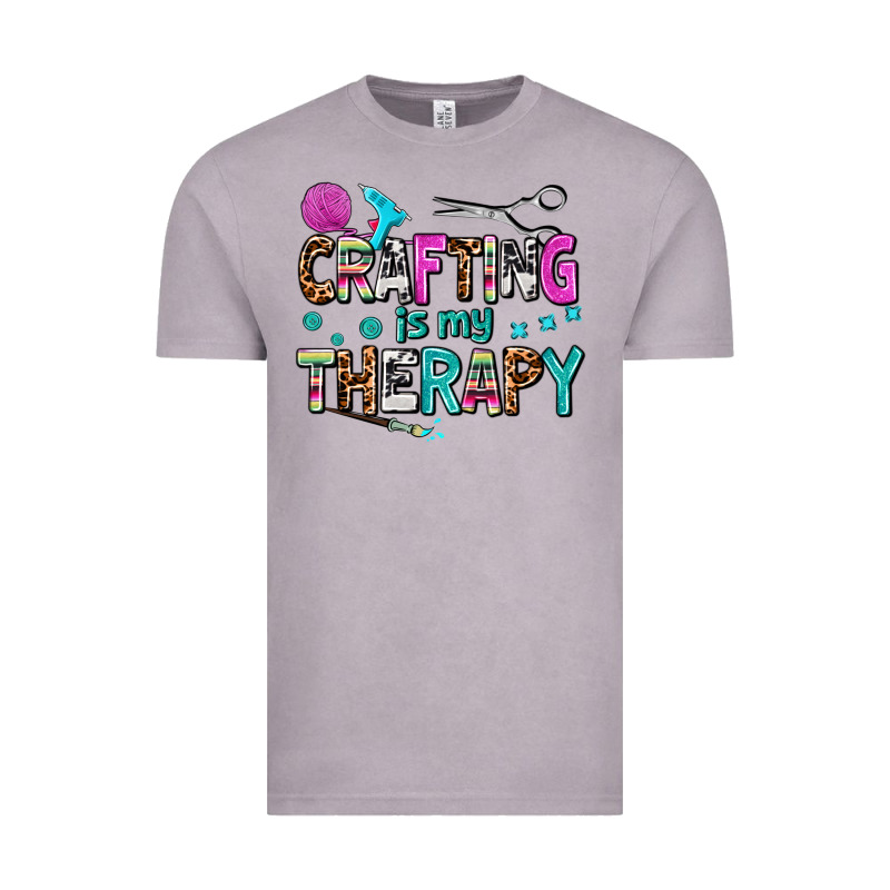 Crafting Is My Therapy Vintage Tee by AdoDesignShop | Teevron