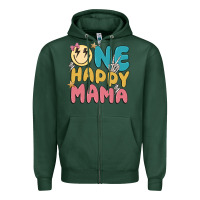 One Happy Mama Zipper Hoodie | Teevron