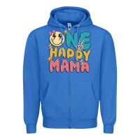 True Royal one happy mama Zipper Hoodie - MaliasSmallBusiness