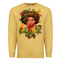 Antique Gold empowering black heritage Premium Sweatshirt - LillyAllenDesigns