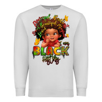 Dove Grey empowering black heritage Premium Sweatshirt - LillyAllenDesigns