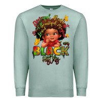 Seafoam empowering black heritage Premium Sweatshirt - LillyAllenDesigns
