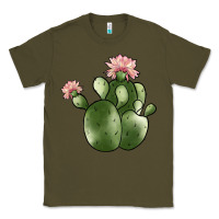 Army Green cactus Classic Tee - JahusDesignShop