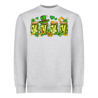 Heather Grey st. patricks day pickle Heavyweight Sweatshirt - Artiststas