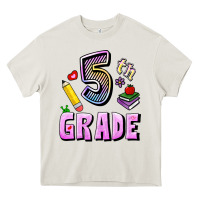 Cream Fifth Grade Heavy Core Tee - RanaPortraitStore