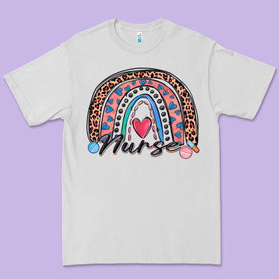 Nurse Rainbow Premium Tee Designed By Zillion Design Studio