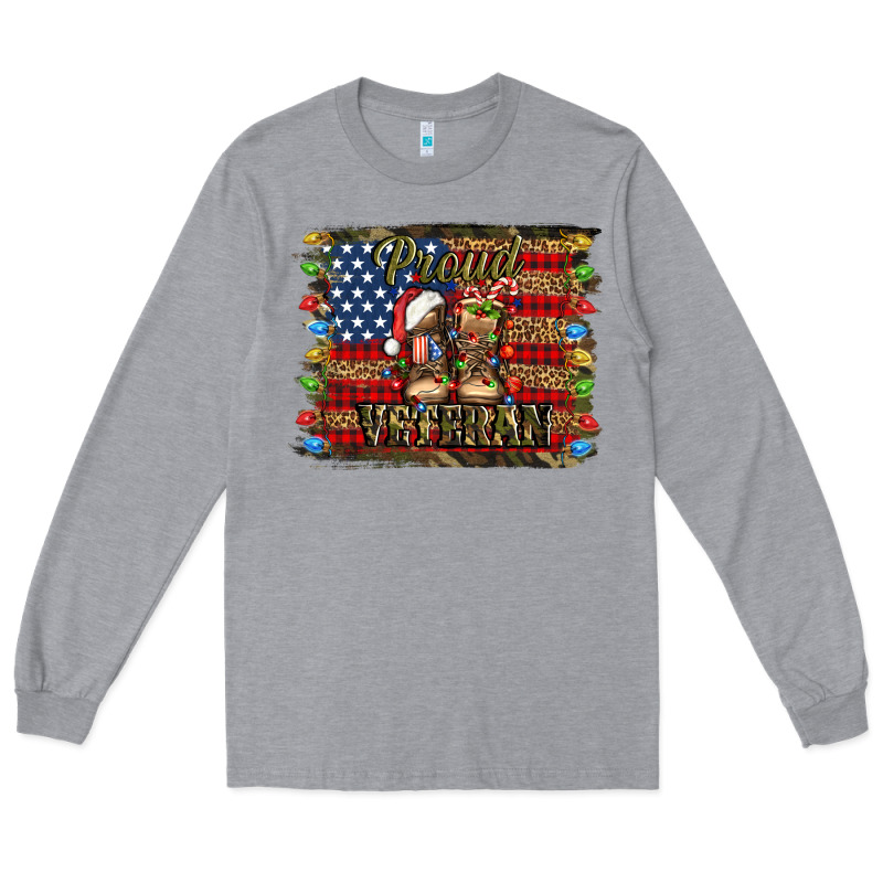 Proud Veteran Christmas Army Long Sleeve Tee by Jasminsmagicworld | Teevron