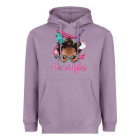 Lavender Afro Bantu Knots Hairstyles Messy Bun With Clasp Bbs Heavyweight Hoodie - BundleAndBundleShop
