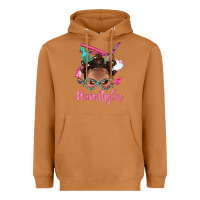 Meerkat Afro Bantu Knots Hairstyles Messy Bun With Clasp Bbs Heavyweight Hoodie - BundleAndBundleShop