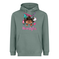 Sage Afro Bantu Knots Hairstyles Messy Bun With Clasp Bbs Heavyweight Hoodie - BundleAndBundleShop