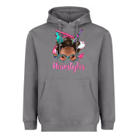 Storm Afro Bantu Knots Hairstyles Messy Bun With Clasp Bbs Heavyweight Hoodie - BundleAndBundleShop