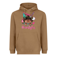 Toasted Coconut Afro Bantu Knots Hairstyles Messy Bun With Clasp Bbs Heavyweight Hoodie - BundleAndBundleShop
