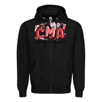 Black valentines day cma Zipper Hoodie - MaliasSmallBusiness