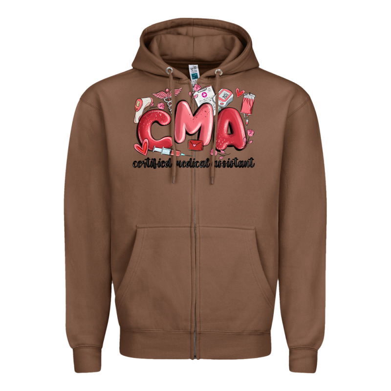 Valentines Day Cma Zipper Hoodie by MaliasSmallBusiness | Teevron
