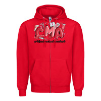 Red valentines day cma Zipper Hoodie - MaliasSmallBusiness