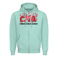 Seafoam valentines day cma Zipper Hoodie - MaliasSmallBusiness