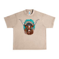 French Oak texas longhorn indian headdress Urban Heavy Tee - JahusDesignShop