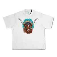 Texas Longhorn Indian Headdress Urban Heavy Tee | Teevron
