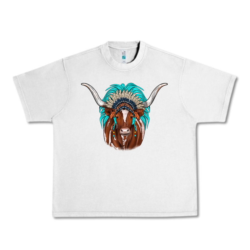 Texas Longhorn Indian Headdress Urban Heavy Tee by JahusDesignShop | Teevron