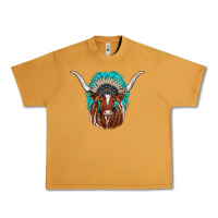 Peanut Butter texas longhorn indian headdress Urban Heavy Tee - JahusDesignShop