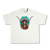 Pistachio texas longhorn indian headdress Urban Heavy Tee - JahusDesignShop