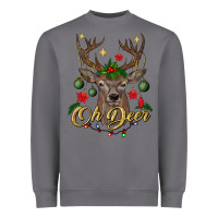 Storm oh deer Christmas Heavyweight Sweatshirt - BundleAndBundleShop