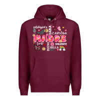 Burgundy ella es mama Premium Hoodie - JahusDesignShop
