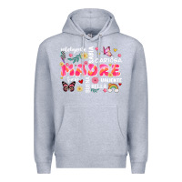 Heather Grey ella es mama Premium Hoodie - JahusDesignShop