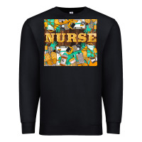 Black Green And Yellow Nurse Premium Sweatshirt - LillyAllenDesigns