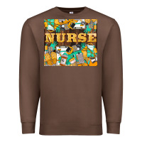 Chestnut Green And Yellow Nurse Premium Sweatshirt - LillyAllenDesigns
