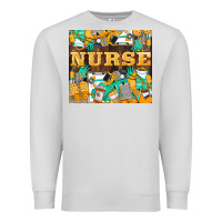Dove Grey Green And Yellow Nurse Premium Sweatshirt - LillyAllenDesigns