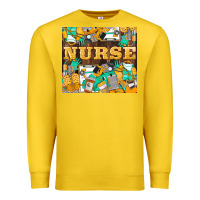 Lemon Green And Yellow Nurse Premium Sweatshirt - LillyAllenDesigns
