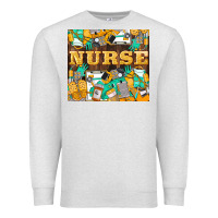 Oatmeal Heather Green And Yellow Nurse Premium Sweatshirt - LillyAllenDesigns