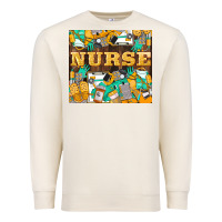 Sandshell Green And Yellow Nurse Premium Sweatshirt - LillyAllenDesigns