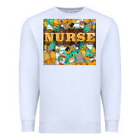 White Green And Yellow Nurse Premium Sweatshirt - LillyAllenDesigns