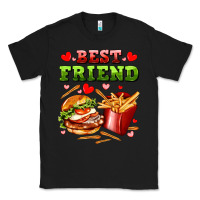 Black best friend hamburger potatoes Classic Tee - AdoDesignShop