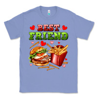 Colony Blue best friend hamburger potatoes Classic Tee - AdoDesignShop
