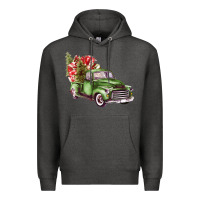 Charcoal Heather green truck Premium Hoodie - Bettercallsaul