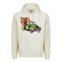 Oatmeal Heather green truck Premium Hoodie - Bettercallsaul