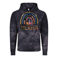 Cloud Black merica rainbow Vintage Hoodie - CowhideDigitalArt