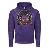 Cloud Purple merica rainbow Vintage Hoodie - CowhideDigitalArt