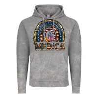 Cloud Rock merica rainbow Vintage Hoodie - CowhideDigitalArt