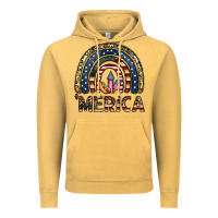 Vintage Mustard merica rainbow Vintage Hoodie - CowhideDigitalArt