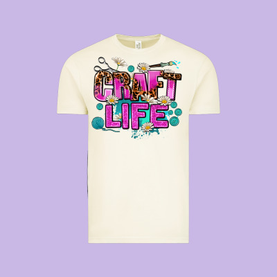 Craft Life Vintage Tee Designed By Adodesignshop