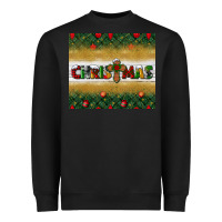 Black Christmas with cross Heavyweight Sweatshirt - BundleAndBundleShop