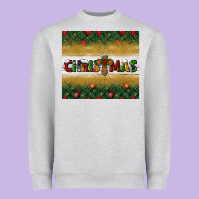Christmas With Cross Heavyweight Sweatshirt Designed By Bundleandbundleshop