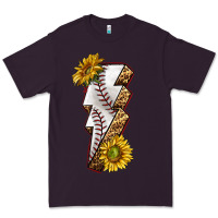 Plum sport baseball  lightning bolt Premium Tee - texasbilliewilder