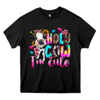 Black holy cow  m cute Heavy Core Tee - texasbilliewilder