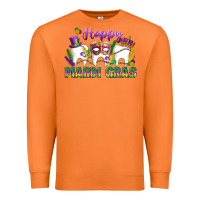Carrot mardi gras celebration with teeth Premium Sweatshirt - LillyAllenDesigns