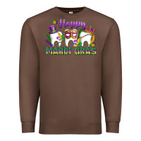 Chestnut mardi gras celebration with teeth Premium Sweatshirt - LillyAllenDesigns